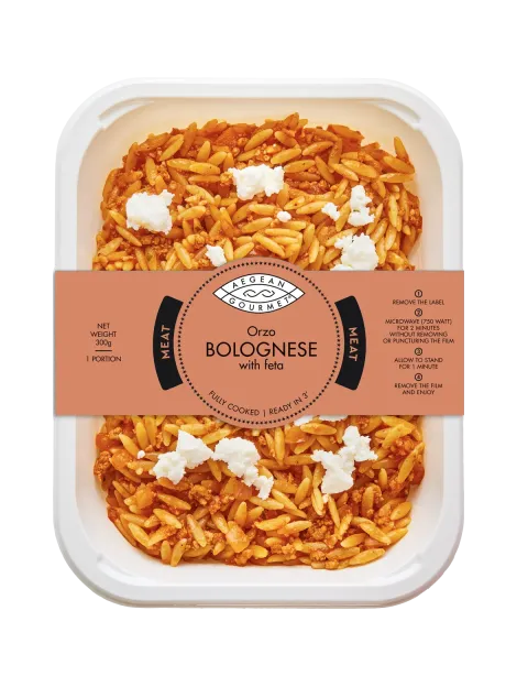 Orzo BOLOGNESE with feta